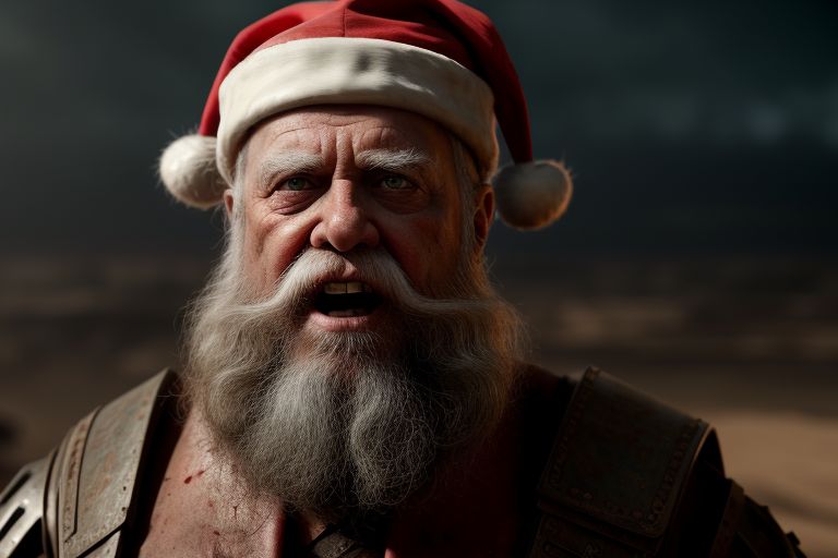 Post apocalyptic Santa Claus