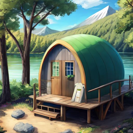 Create a Logo, with a name, for a glamping pod business called "Celtic Quartz Cabins". I want it to have a scenic Scottish background, a lake with trees and mountains