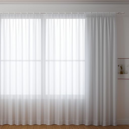  white curtains