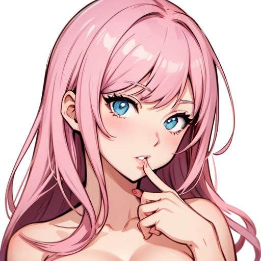Naked Anime girl fingering herself 
