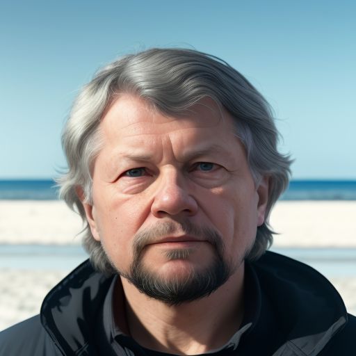 kaczynski on the beach