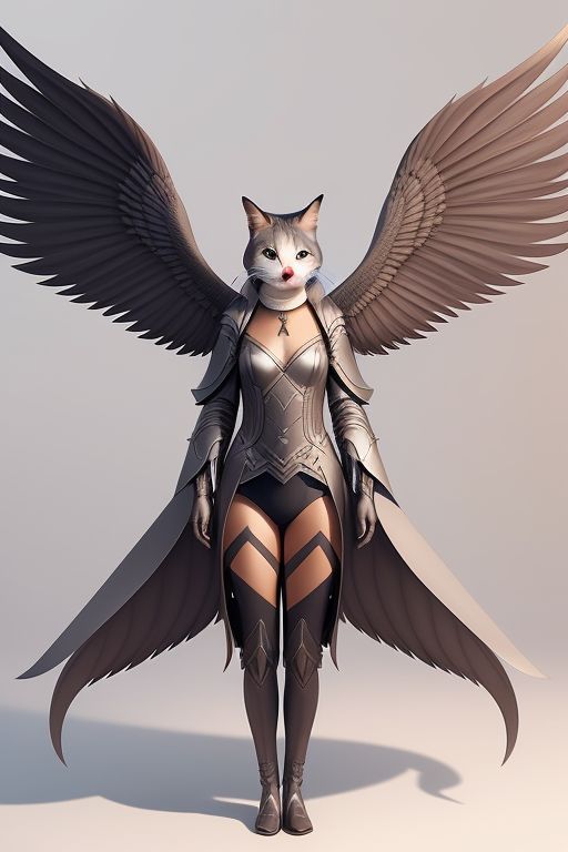 cat has wings