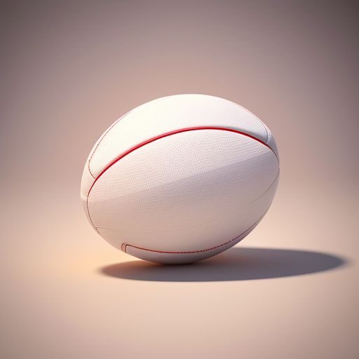 Sports Bulletin, Rugby, Rugby Ball., a cute 3D icon of undefined, cartoon 3D icon, very cute shape, stylized octane render, 8k, masterpiece, soooo cute, beautiful cute perfection, beautiful soft lighting, soft colors, centered, high resolution, undefined, soft gradient background