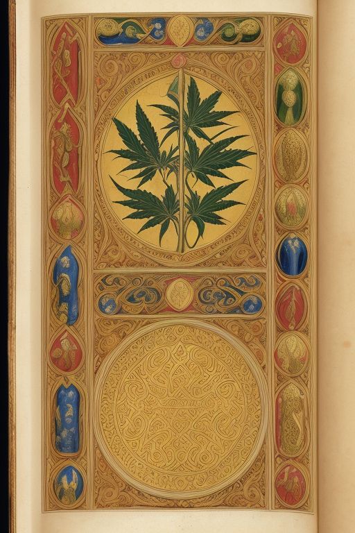 The color scheme is warm gold tones with cannabis theme, body parts, Close up, intricate design, interwoven, no face, no numbers, 1920s, art deco, french, chubby, bbw, vintage, butt, boobs
