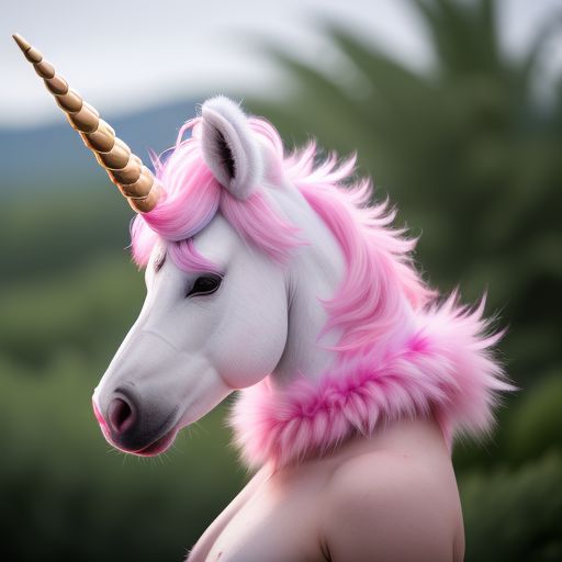 My unicorn horn is growing pink fur.\n