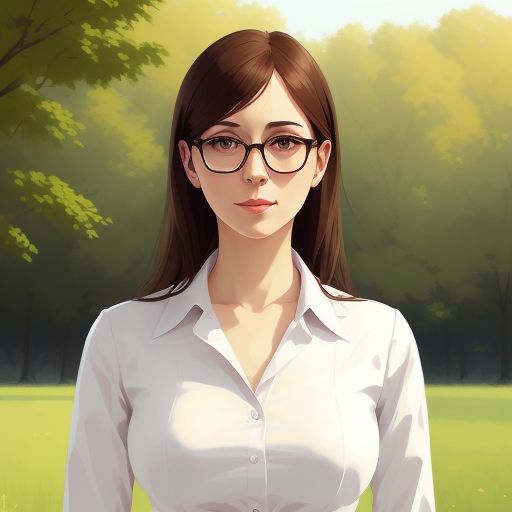 Can you create a real life image, like a photo, of a GP's assistant. I would like it to be a female assistant, approximately 25 years old, European looking, with a nurturing look, wearing a white blouse and glasses.