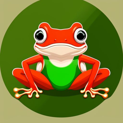 Red girl frog skin, green boy frog skin , love , beach, enjoy from water, moon money , rich
