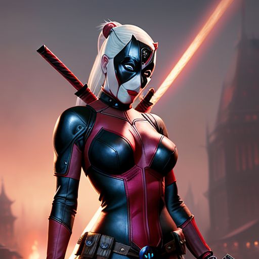 Harley queen with Deadpool have sex\n