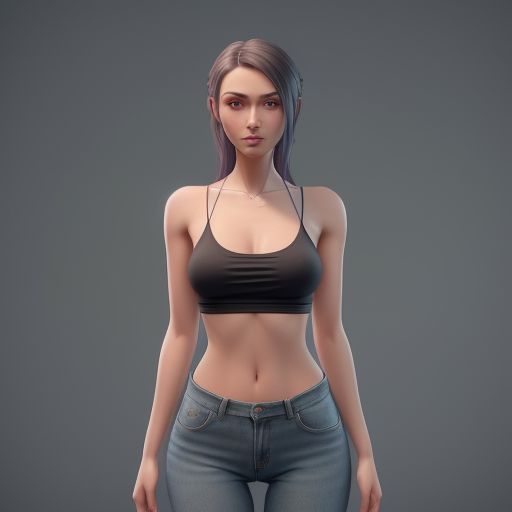 Skinny 18 yo Ukrainian girl in jeans and black top coverd sperm, thigh gap, 8K photo, full growth photo